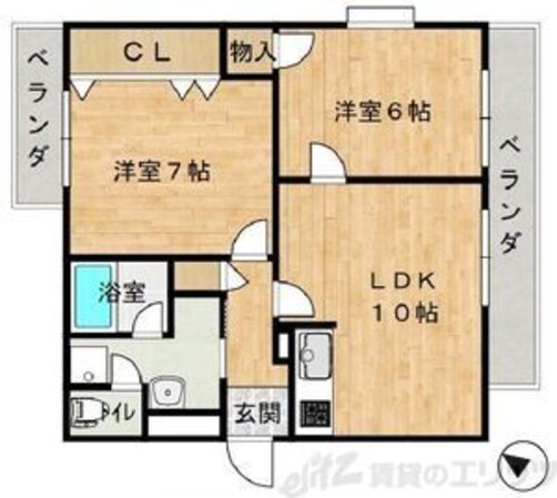 エステート小松の物件間取画像